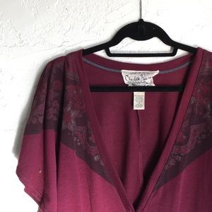 Short sleeve cardigan medium